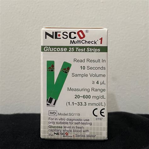 Nesco Refill Strip Gula Darah Glucose Isi Pcs Lazada Indonesia