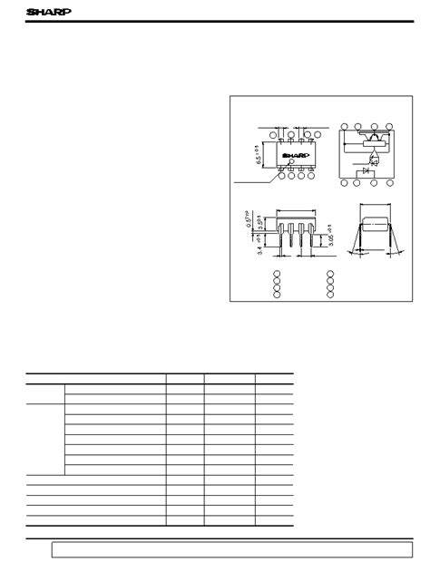 PC923 Datasheet 1 6 Pages SHARP High Speed Photocoupler For MOS FET