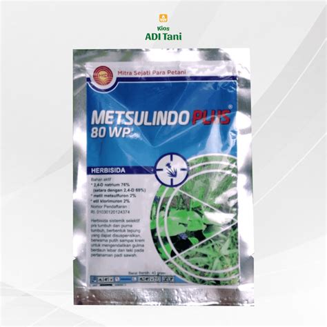 Jual Herbisida Metsulindo Plus 80WP 40 Gr Pengendali Gulma Tanaman