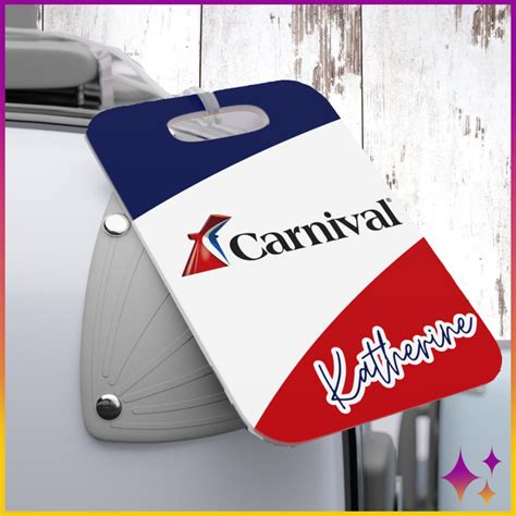 Carnival Cruise Luggage Tag Carnival Cruise Gear Carnival Cruise Custom