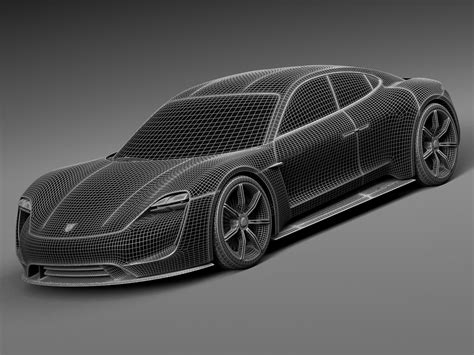 Porsche Mission E Concept 2015 3d Model By Squir