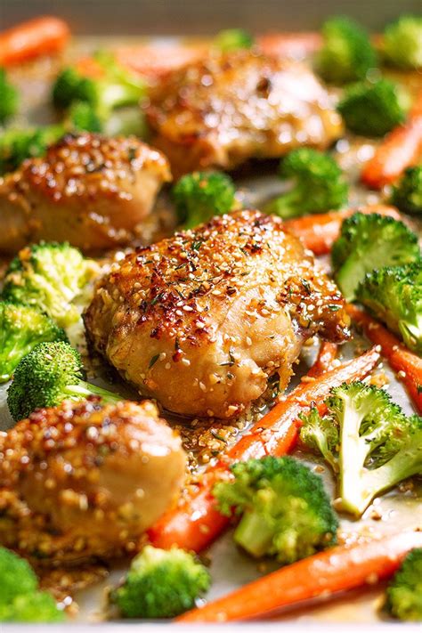 Honey Garlic Chicken And Veggies Recipe Eatwell101