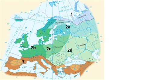 View Wykonaj Zadania Na Podstawie Mapy Stref Klimatycznych Europy Z