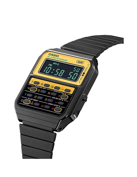 Montre Casio CA 500WEGG 9BEF Collection Edgy Calculatrice