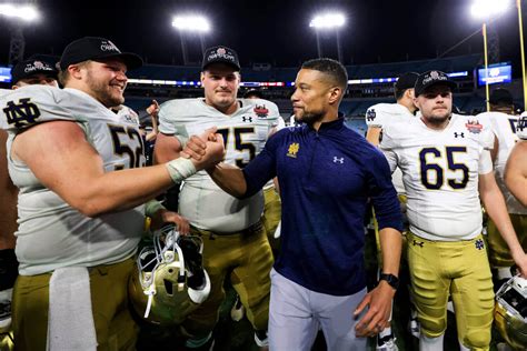 Notre Dames Oc Search Harry Hiestand And Marcus Freeman Under