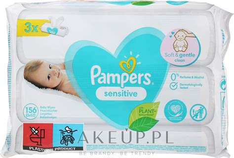 Pampers Sensitive Chusteczki nawilżane dla niemowląt 3 x 52 szt