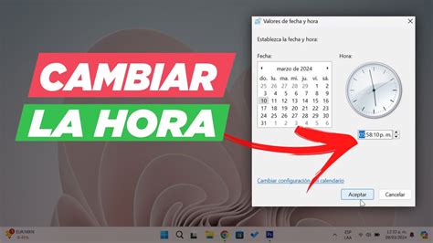 Cómo Cambiar La Hora En Windows 11 2024 Youtube