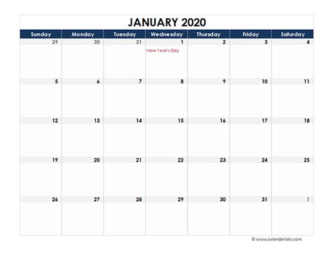 2020 Canada Calendar Spreadsheet Template Free Printable Templates