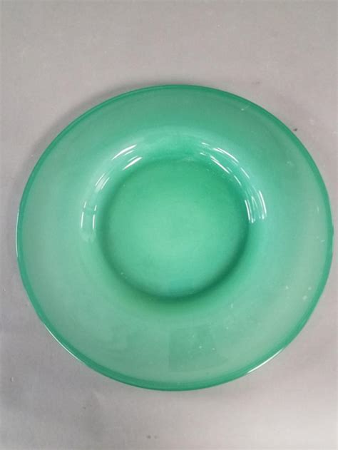 Jade Green Art Glass Charger