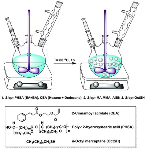 Dispersion Polymerization Procedure The Materials Are Introduced Into