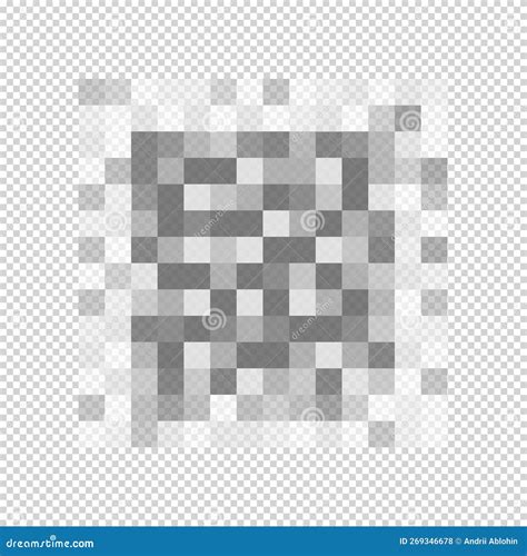 Censorship Blur Effect Checkered Texture Gray Pixel Mosaic Pattern