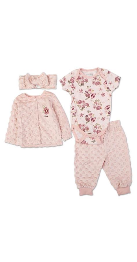 Baby Girls 3 Pc Pants Set Pink Bealls