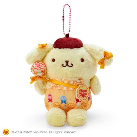 Pom Pom Purin Plush Mascot Holder Keychain Chupa Chups Sanrio Japan 20