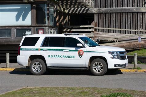 US Park Ranger Vehicle of National Park Service Parked Outdoor ...