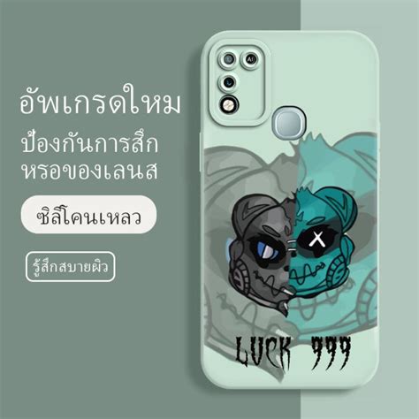 เคส infinix hot play ซอฟทแวรแองเจลอาย กนรอย กนนำ ฝาหลงลน ปก