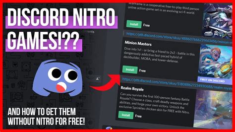 Discord Nitro Games And How To Get Them For Free Youtube