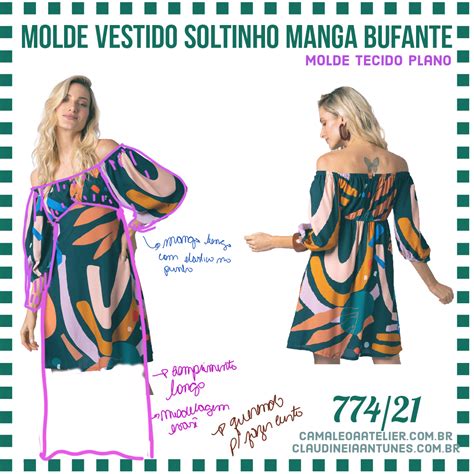 Molde Vestido Soltinho Camaleoa Atelier De Costura