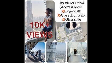 Thrilling Glass Slide Ride Sky Views Dubai Glass Floor Walk Stunning