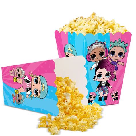 24 Pack Lol Girls Party Popcorn Boxes Lol Party Supplies