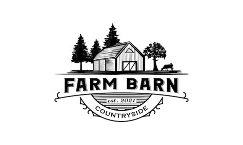 Premium Vector Old Farm Barn Logo Countryside Illustration Design