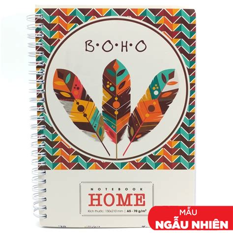 Sổ Lò Xo A5 Kẻ Ngang 200 Trang 70gsm Home - Hải Tiến 6348 - Hình B.O.H ...