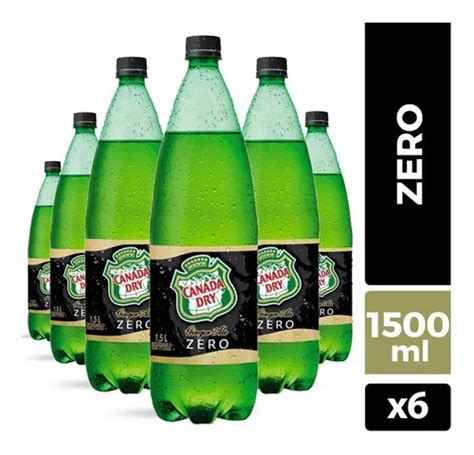 Pack 6 Bebida Canada Dry Ginger Ale Zero 1 5 Litros Cuotas sin interés