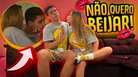 Falei Que Nao Queria Dar Beijo Trollei Minha Namorada Youtube