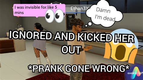 Ignoring And Kicking My Girlfriend Out Prank Almost Fail Avakin Life