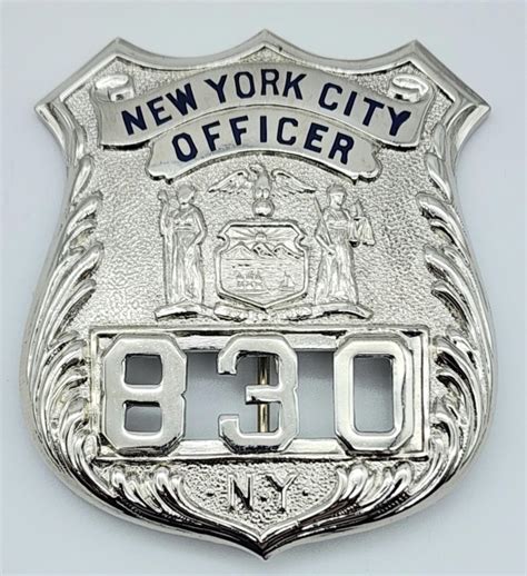 At Auction Obsolete New York City Police Officer Badge 830