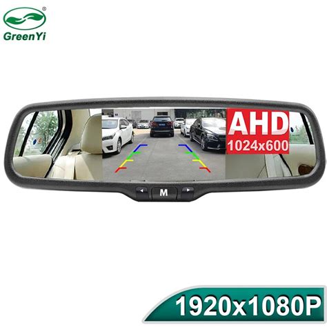 Greenyi New Ahd Cvbs P Inch Car Inside Parking Mirror Monitor