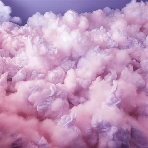 A cotton candy purple background with fluffy clouds 30699500 Stock ...