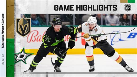 Golden Knights Stars Nhl Highlights Youtube