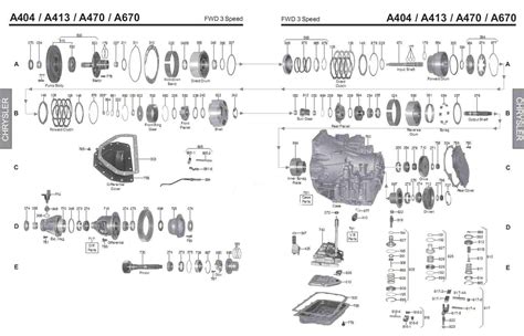 Transmission Repair Manuals A413 A404 A470 A670 Rebuild Instructions