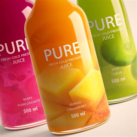 Pure Juice Behance