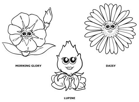 Girl Scout Flower Friends Coloring Pages Sketch Coloring Page