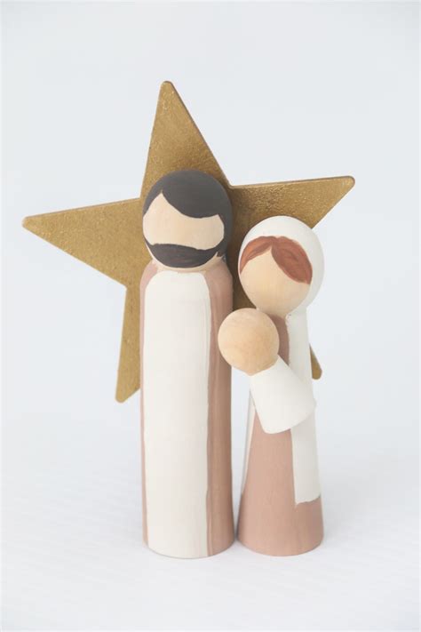 Wooden Peg Doll Nativity Craft Artofit