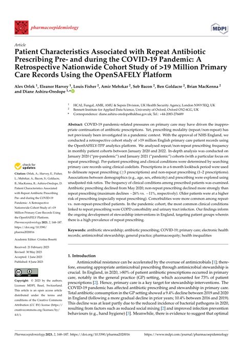 PDF Patient Characteristics Associated With Repeat Antibiotic