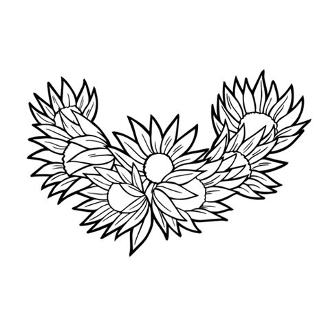 Simple Flowers Stroke Png And Svg Design For T Shirts