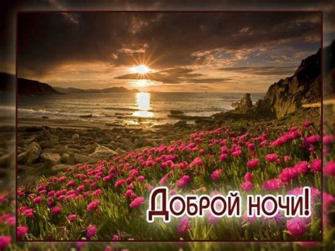 Картинки спокойной ночи природа 19 фото