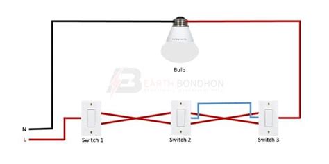 3 Switches 1 Light Wiring Diagram Switches Light Room Lights