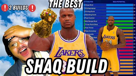 BEST SHAQ BUILD ON NBA 2K24 MOST DOMINANT CENTER BUILDS YouTube