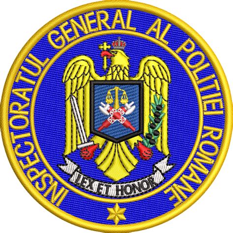 Emblema INSPECTORATUL GENERAL AL POLITIEI ROMANE GRADE POLITIA DE