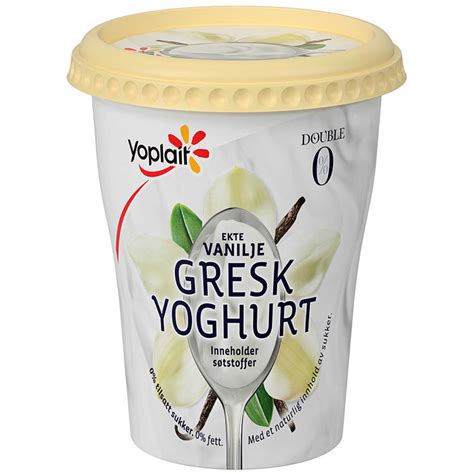 Yoplait Double 0% - Gresk Vanilje 400g | Meny.no