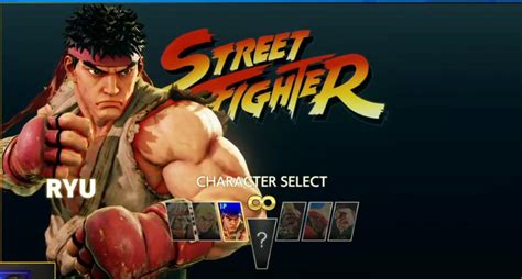 Street Fighter 5 Arcade Mode Character Select Screens 1 Out Of 4 Image