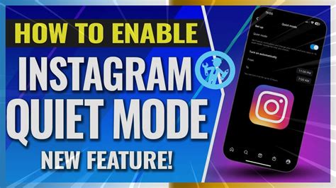 How To Enable Quiet Mode On Instagram Fast Tutorial YouTube