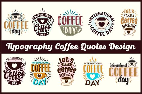 Coffee Quotes Vector Typography Coffee Bundle Design Coffee Quotes Svg