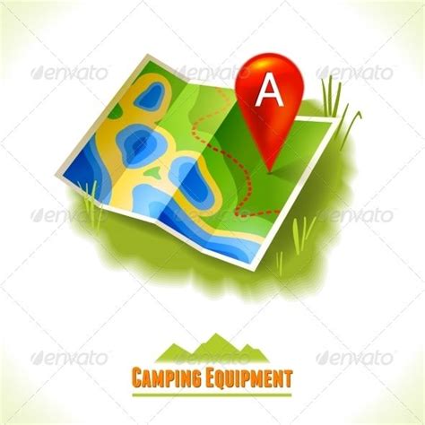 Camping Symbol Travel Map Travel Maps Map Symbols Map