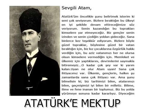 Atat Rk E Mektup Rnekleri Ata Ya Mektup Farkl Rnek