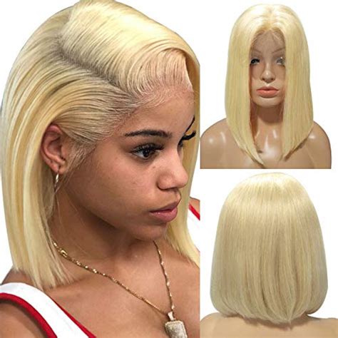 613 Blonde Wigs Short Bob Lace Front Wigs Human Hair For Black Women Silky Straight 13x4 Lace