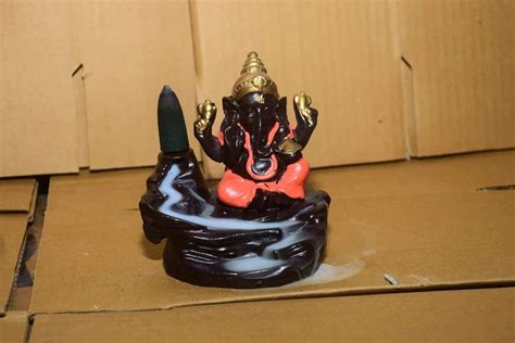 Black Ganesha Handicraftlo Polyresin Ganesh Fountain Statue For